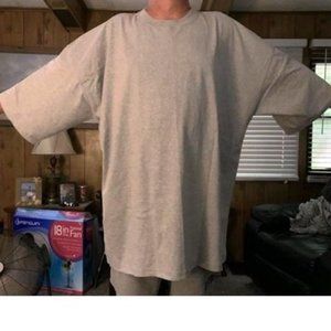 6X BIG & TALL (2) T SHIRTS YELLOW & GREY NEW!